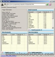 Keyword Tool screenshot